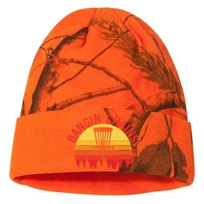 Retro Vintage Sunset Disc Golf Shirt Bangin Chains Kati Licensed 12" Camo Beanie