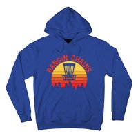 Retro Vintage Sunset Disc Golf Shirt Bangin Chains Hoodie