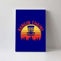 Retro Vintage Sunset Disc Golf Shirt Bangin Chains Canvas