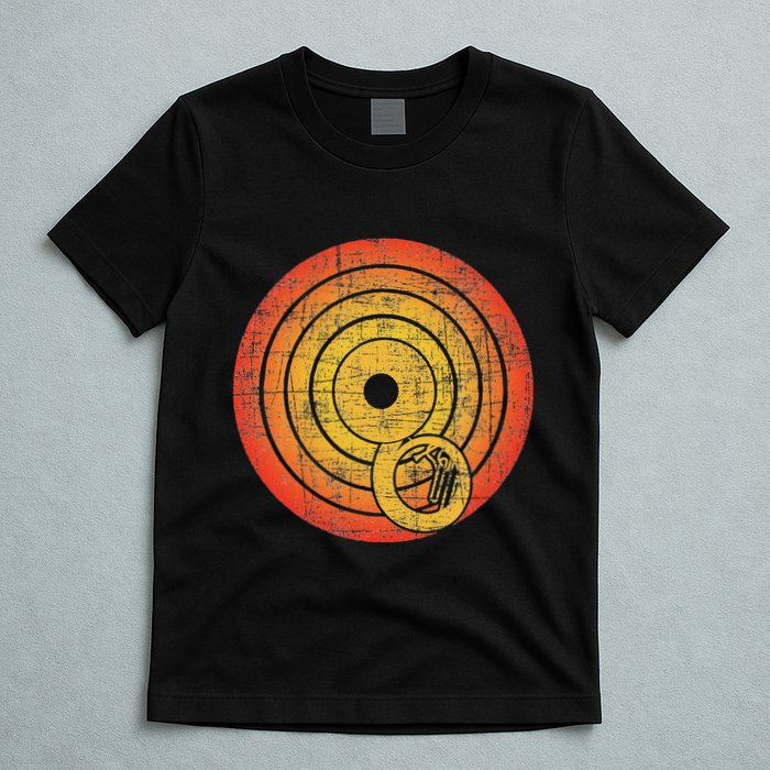 Retro Vintage Sousaphone Player Marching Band Music T-Shirt
