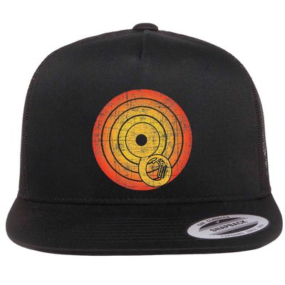 Retro Vintage Sousaphone Player Marching Band Music Flatbill Hat