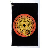 Retro Vintage Sousaphone Player Marching Band Music Golf Towel