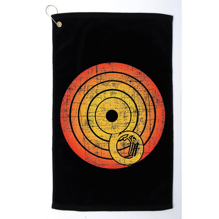 Retro Vintage Sousaphone Player Marching Band Music Golf Towel