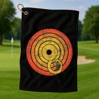 Retro Vintage Sousaphone Player Marching Band Music Golf Towel