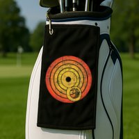 Retro Vintage Sousaphone Player Marching Band Music Golf Towel