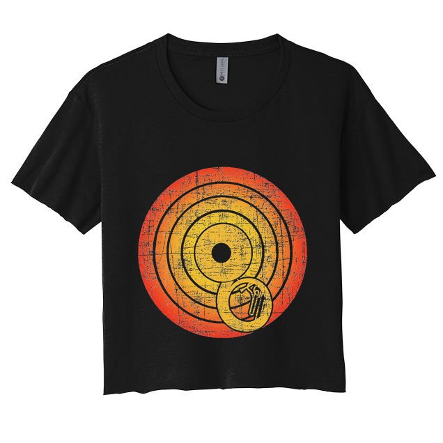 Retro Vintage Sousaphone Player Marching Band Music Crop Top