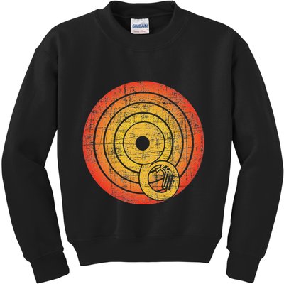 Retro Vintage Sousaphone Player Marching Band Music Kids Sweatshirt