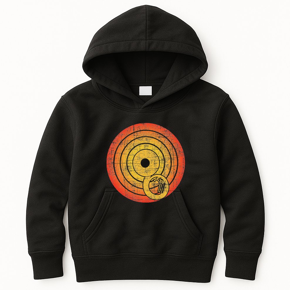 Retro Vintage Sousaphone Player Marching Band Music Kids Hoodie