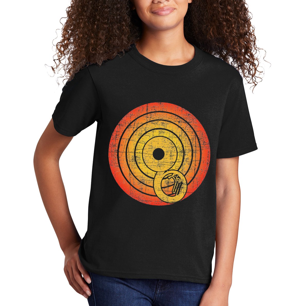 Retro Vintage Sousaphone Player Marching Band Music Kids T-Shirt