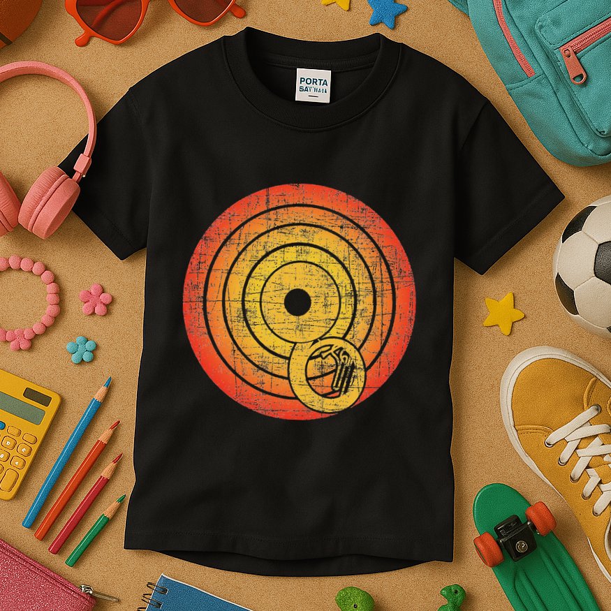 Retro Vintage Sousaphone Player Marching Band Music Kids T-Shirt