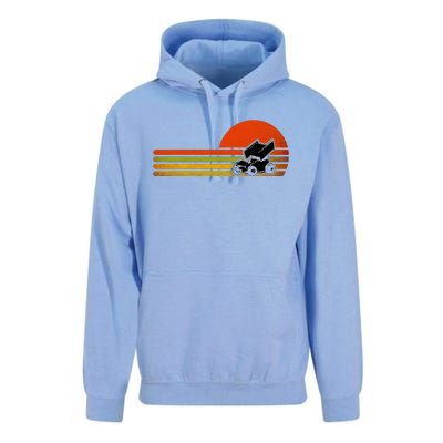 Retro Vintage Sprint Car Dirt Track Racing Distressed Unisex Surf Hoodie