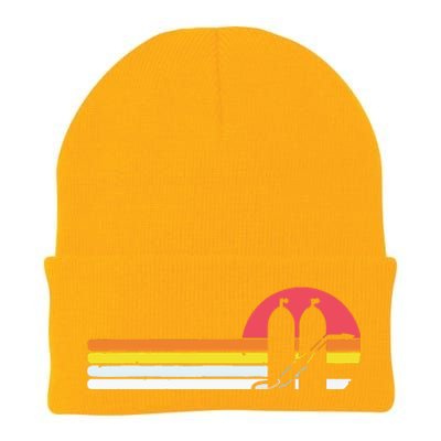 Retro Vintage Style Sunset Welder Knit Cap Winter Beanie