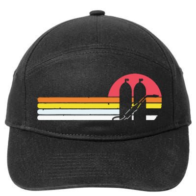 Retro Vintage Style Sunset Welder 7-Panel Snapback Hat