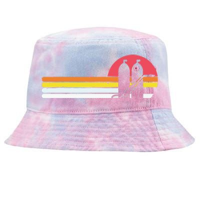 Retro Vintage Style Sunset Welder Tie-Dyed Bucket Hat