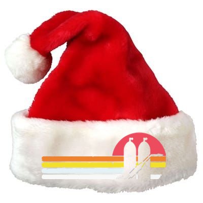 Retro Vintage Style Sunset Welder Premium Christmas Santa Hat