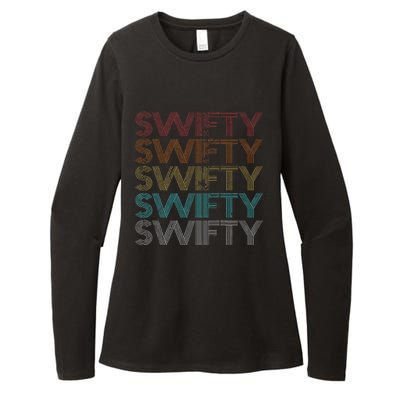 Retro Vintage Swifty Womens CVC Long Sleeve Shirt