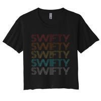 Retro Vintage Swifty Women's Crop Top Tee