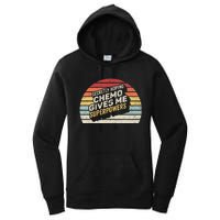 Retro Vintage Secretly Hoping Chemo Gives Me Superpowers Women's Pullover Hoodie