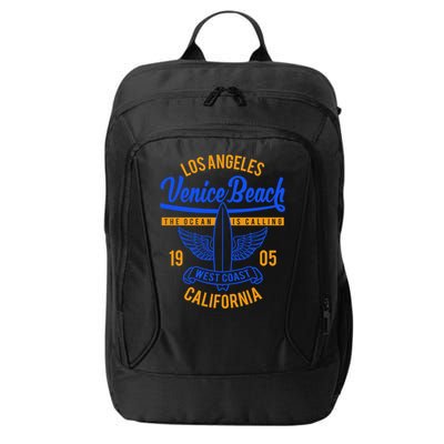Retro Vintage Surf Venice Beach California City Backpack