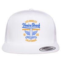 Retro Vintage Surf Venice Beach California Flat Bill Trucker Hat