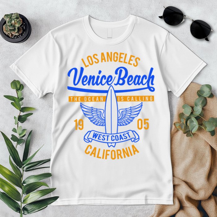 Retro Vintage Surf Venice Beach California Premium T-Shirt