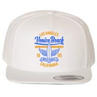 Retro Vintage Surf Venice Beach California Wool Snapback Cap