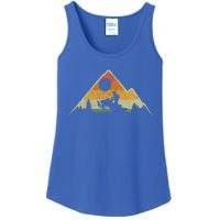 Retro Vintage Snowmobiling Winter Sports Snowmobile Rider Gift Ladies Essential Tank