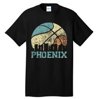 Retro Vintage Sunset Arizona State Phoenix Basketball Tall T-Shirt