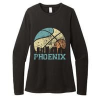 Retro Vintage Sunset Arizona State Phoenix Basketball Womens CVC Long Sleeve Shirt