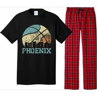 Retro Vintage Sunset Arizona State Phoenix Basketball Pajama Set