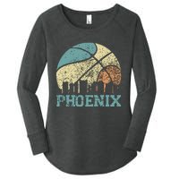 Retro Vintage Sunset Arizona State Phoenix Basketball Women's Perfect Tri Tunic Long Sleeve Shirt