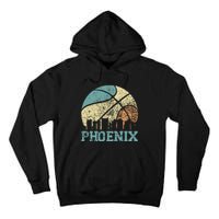 Retro Vintage Sunset Arizona State Phoenix Basketball Tall Hoodie