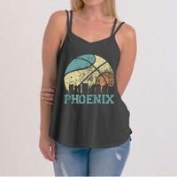 Retro Vintage Sunset Arizona State Phoenix Basketball Women's Strappy Tank