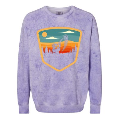 Retro Vintage Sporting Trap Clay Lover Skeet Clay Shooting Colorblast Crewneck Sweatshirt