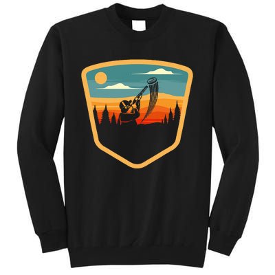 Retro Vintage Sporting Trap Clay Lover Skeet Clay Shooting Tall Sweatshirt