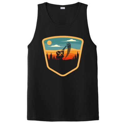 Retro Vintage Sporting Trap Clay Lover Skeet Clay Shooting PosiCharge Competitor Tank