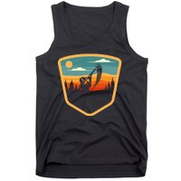 Retro Vintage Sporting Trap Clay Lover Skeet Clay Shooting Tank Top