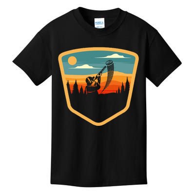 Retro Vintage Sporting Trap Clay Lover Skeet Clay Shooting Kids T-Shirt