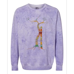 Retro Vibe Scoliosis Surgery For Scoliosis Warriors Colorblast Crewneck Sweatshirt