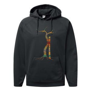 Retro Vibe Scoliosis Surgery For Scoliosis Warriors Performance Fleece Hoodie