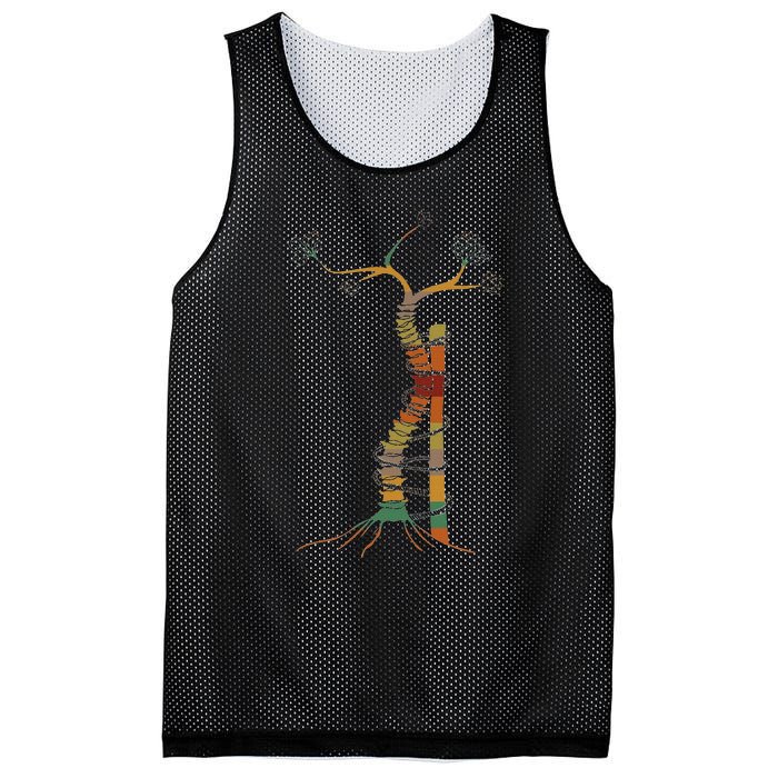 Retro Vibe Scoliosis Surgery For Scoliosis Warriors Mesh Reversible Basketball Jersey Tank