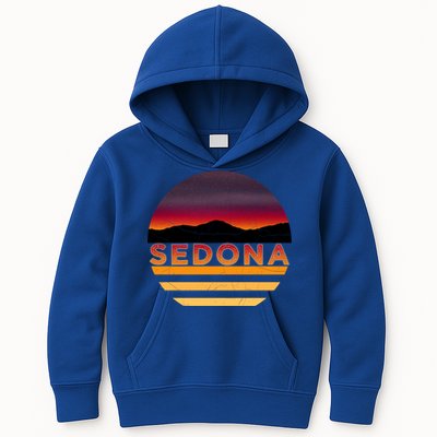 Retro Vintage Sedona Arizona Az Sunset Gift Kids Hoodie