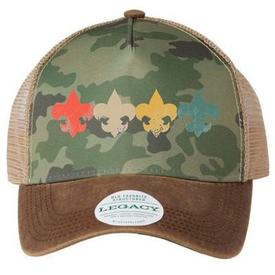Retro Vintage Scout Scouts Legacy Tie Dye Trucker Hat