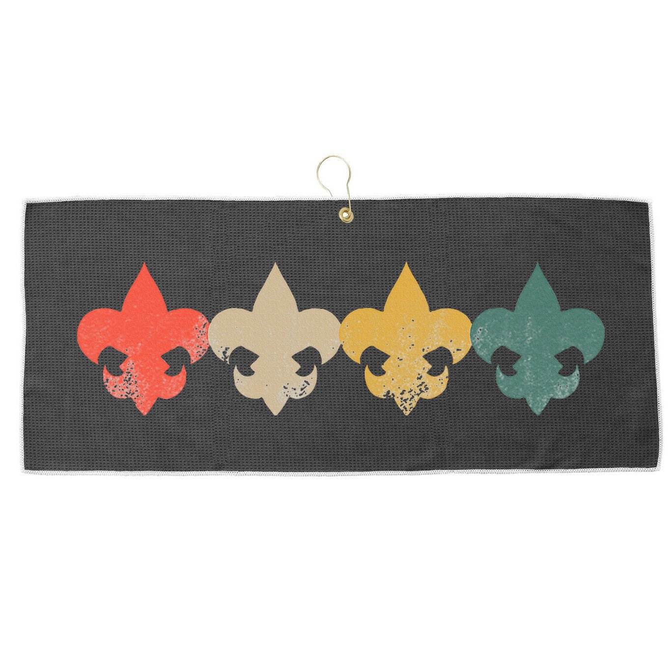 Retro Vintage Scout Scouts Large Microfiber Waffle Golf Towel