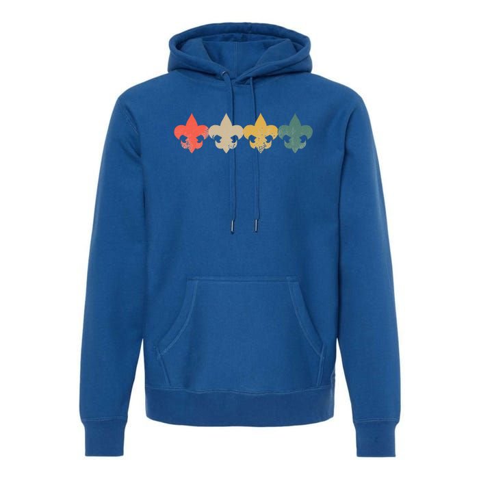 Retro Vintage Scout Scouts Premium Hoodie