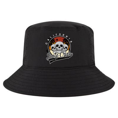 Retro Vintage Santa Cruz California Skull Street Wear Cool Comfort Performance Bucket Hat