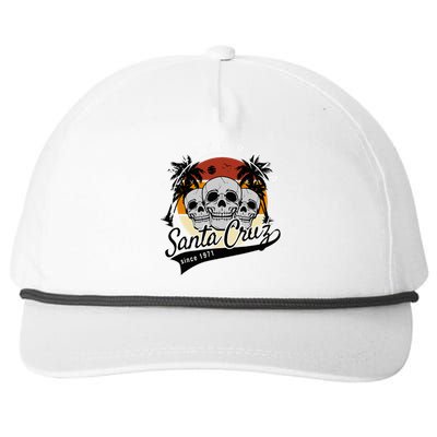 Retro Vintage Santa Cruz California Skull Street Wear Snapback Five-Panel Rope Hat