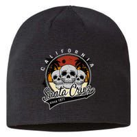 Retro Vintage Santa Cruz California Skull Street Wear Sustainable Beanie