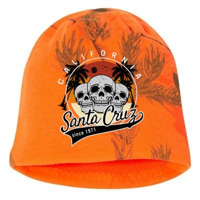 Retro Vintage Santa Cruz California Skull Street Wear Kati - Camo Knit Beanie