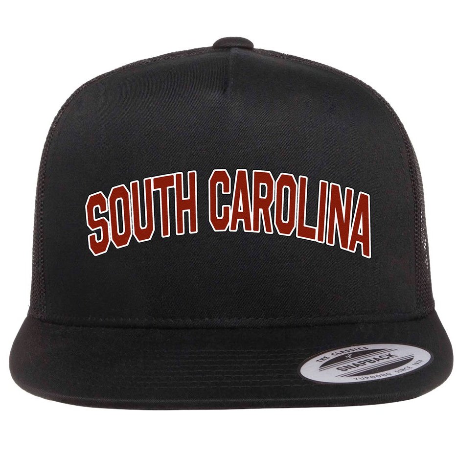 Retro Vintage South Carolina State South Carolina Varsity Flat Bill Trucker Hat